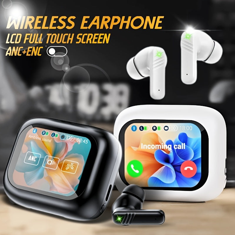 Pro Wireless Touch Screen Earbuds - Smart LCD Touchscreen