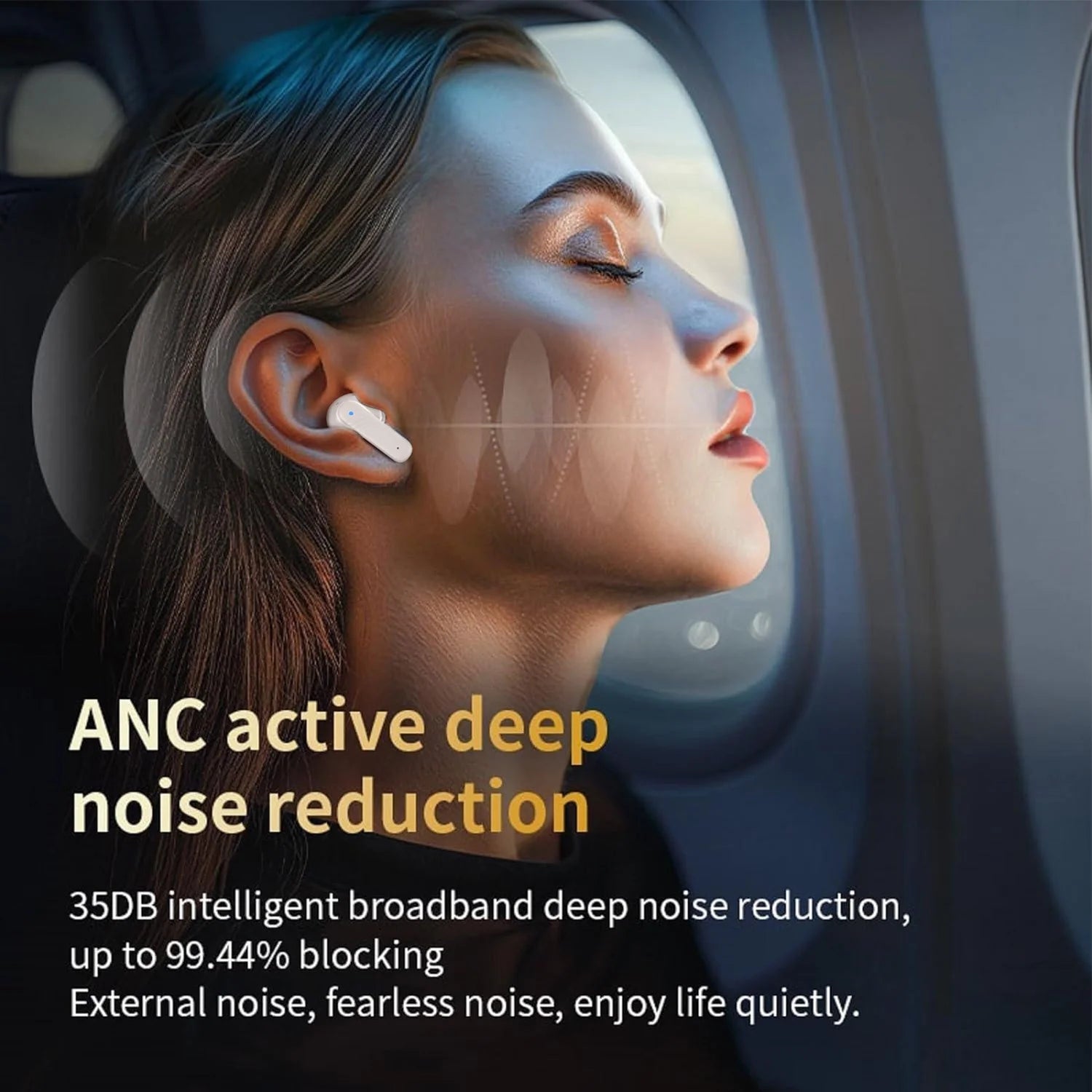 Pro Wireless Touch Screen Earbuds - ANC + ENC Dual Noise Canceling